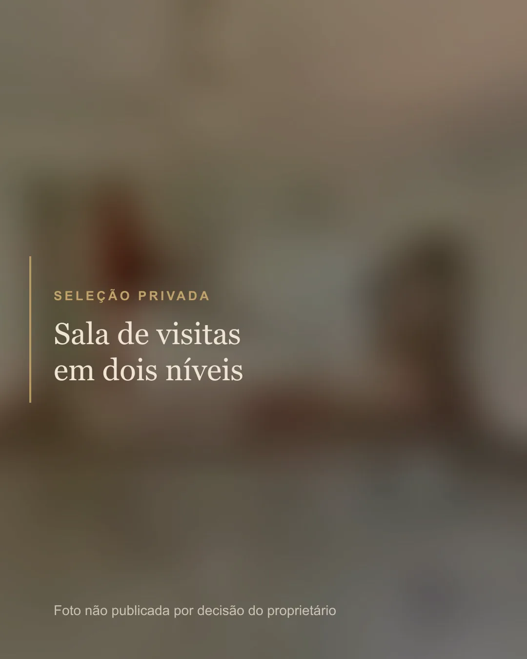 Sala de visitas em dois níveis