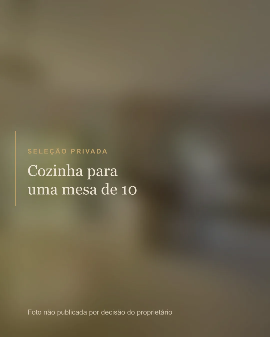 Cozinha para uma mesa de 10