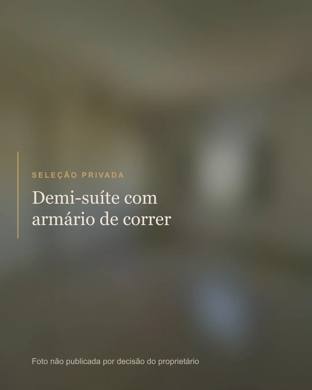 Demi-suíte com armário de correr