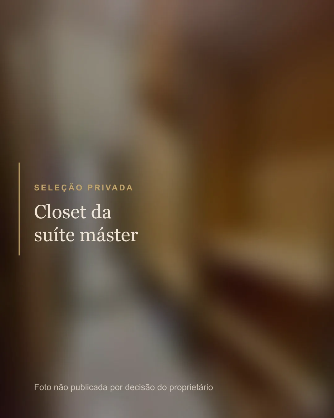 Closet da suíte máster